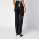 Agolde czarne faux skórzane spodnie
