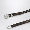 Notre ceinture tressée noire vintage héritée