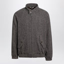 Auralee Khaki Wool Blend Bomber Jacket