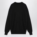 Auralee Black Wool Blend Polo Jumper
