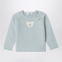 IL GUFO Pullover in lana verde chiaro