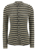 Auralee Striped Cardigan