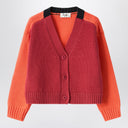 Il Gufo Color Block Organic Cotton Cardigan