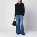Roberto Collina Navy Blue Jumper In Wool Blend
