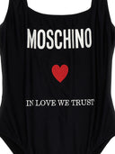 Moschino 'In Love We Confied' One Piece Swimsuit