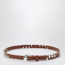 Our Legacy Hazelnut Leather Belt With Claws
