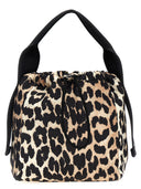 Ganni 'Leopard Tech Pouch' handväska