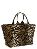 Sac à provisions de léopard surdimensionné Ganni