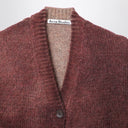 Acne Studios Burnt Coloured Wool Blend Cardigan