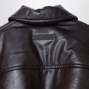Acne Studios Brown Faux Leather Bomber Jacket