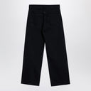 Agolde Wide Black Jeans In Organic Denim