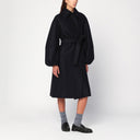Harris Wharf London Black Wool Belted Coat