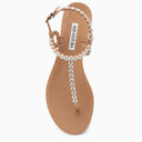 Aquazzura Almost Bare Powder Pink Sandal With Crystals