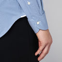 Camicia xacus con tessitura bianca/blu