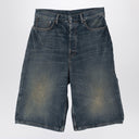 Acne Studios Blue Washed Denim Bermuda Shorts