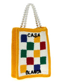 Casablanca 'Cotton Mini Crochet Square' Handbag