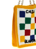 Casablanca 'Cotton Mini Crochet Square' Handbag