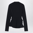 Acne Studios Black Top With Knots And Cut Out Details