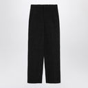 Pantaloni bouclé dritti neri di loulou