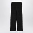 Pantaloni bouclé dritti neri di loulou