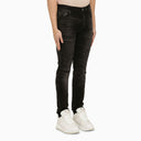 Amiri Faded Black Distressed Skinny Jeans