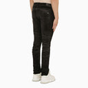 Amiri Faded Black Distressed Skinny Jeans