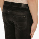 Amiri Faded Black Distressed Skinny Jeans