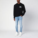 Amiri Light Blue Washed Skinny Jeans With Wear