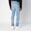 Amiri Light Blue Washed Skinny Jeans With Wear