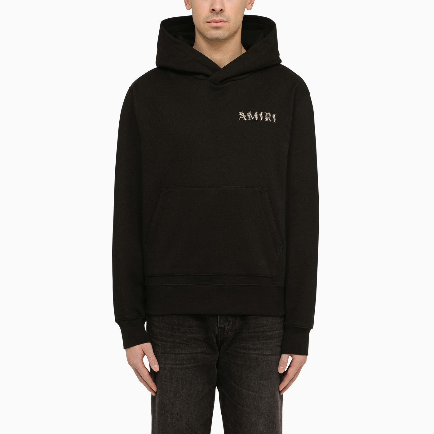 Amiri Black Logoed Hoodie Balardi