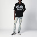 Amiri Oversize Hollywood T Shirt Black With Strass