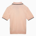 Amiri Light Pink Viscose Polo Shirt