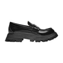 Bovenste en ru loafers in zwart leer