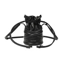 Zachte curve -tas in zwart leer