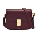 Bolso hobo pequeño Grace A.P.C. Vino Cuero