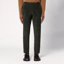 Santaniello Dark Green Corduroy Trousers