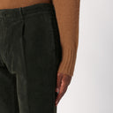 Santaniello Dark Green Corduroy Trousers