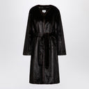 Loulou Studio Brown Faux Fur With Belt