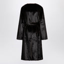 Loulou Studio Brown Faux Fur With Belt