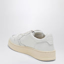 Sneaker medaglia in pelle bianca auttrica