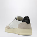 Autry Medalist Trainer In White/Black Leather And Suede