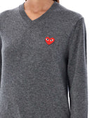 Comme Des Garcons Play Sweaters Grey