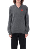 Comme Des Garcons Play Sweaters Grey
