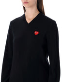 Comme Des Garcons Play Sweaters Noir