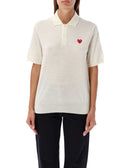 Comme Des Garcons Play Sweaters White