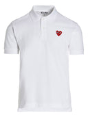 Comme des Garçons Play Logotipo Patch Polo camisa
