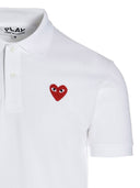 Comme des Garçons Play Logotipo Patch Polo camisa