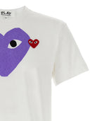 Comme des Garçons spielen gedrucktes T -Shirt und Logo Patch