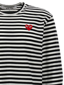 Comme des Garçons Spiel Logo Patch Stripes T -Shirt