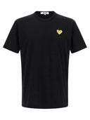 Comme Des Garçons Play 'Gold Heart' T Shirt